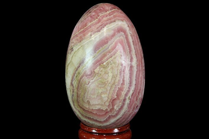 Polished Rhodochrosite Egg - Argentina #113387